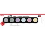 Set de peinture acrylique 'PASTEL', 6 x 3,5 ml