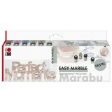 Peinture à marbrer 'easy marble', set PASTEL