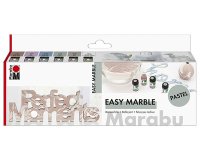 Peinture à marbrer 'easy marble', set PASTEL
