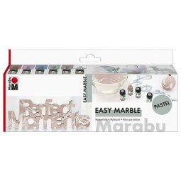 Peinture à marbrer 'easy marble', set PASTEL