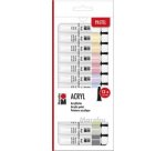Set de peinture acrylique 'PASTLL', 12 x 12 ml