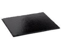 Serveerplank van leisteen, (B)450 x (D)300 mm, antraciet