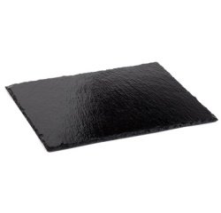 Plat en ardoise naturelle, (L)530 x (P)325 mm,anthracite