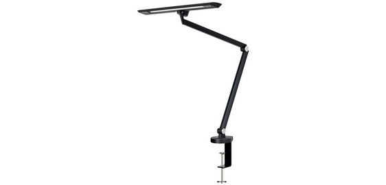 Lampe de bureau à LED 'Zirkon', à pince, noir