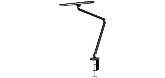 Lampe de bureau à LED 'Zirkon', à pince, noir