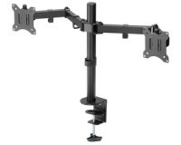 Support double écran universel, fixation par serrage