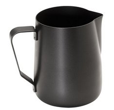 Pichet à lait universel, acier inoxydable noir, 0,6 l