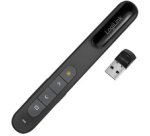 Présentateur sans fil 2,4 GHz, sans câble, noir