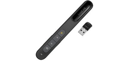 Présentateur sans fil 2,4 GHz, sans câble, noir