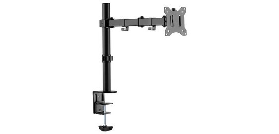 Bras support pour écran, longueur bras 390 mm, noir
