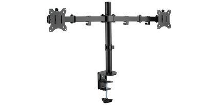 Bras support double, longueur du bras: 390 mm, noir