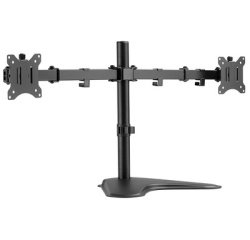 Bras support pour écrans TFT/LCD avec socle, noir