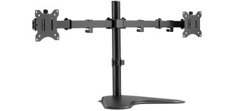 Bras support double, socle, longueur du bras 390 mm