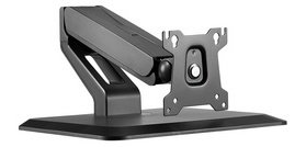 Bras support pour écran tactile avec socle, noir