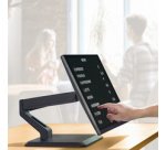 Bras support pour écran digital avec socle, noir