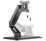 Bras support pour écran digital avec socle, noir