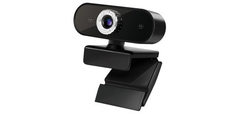 Webcam HD, USB, met microfoon, zwart
