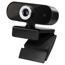 Webcam HD, USB, met microfoon, zwart