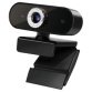 Webcam HD, USB, met microfoon, zwart