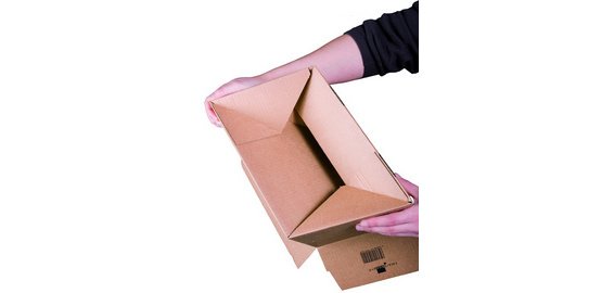 Carton à fond automatique, fermeture autocollante, hauteur variable