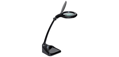 Lampe loupe à LED iris, dimmable, noir