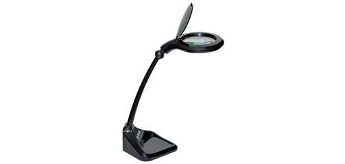 Lampe loupe à LED iris, dimmable, noir