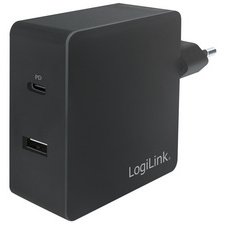 Chargeur secteur USB avec 2 ports USB, noir