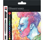 Marqueur permanent Graphix 'SIGNIFICANT', étui de 12