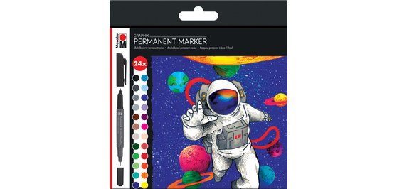 Marqueur permanent Graphix 'HERO OF GALAXY', étui 24