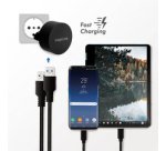 Chargeur secteur USB pour Fast Charging, 2x USB