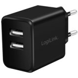 Chargeur secteur USB, 2x USB, 12 watts