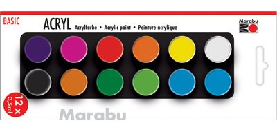 Set acrylverf 'BASIC', 12 x 3,5 ml