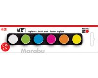 Set de peinture acrylique 'NEON', 6 x 3,5 ml