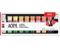 Set van acrylverf BASIC, 32 x 3,5 ml/ 2 x 59 ml