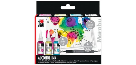 Set d'encre permanente Alcohol Ink FLOWERS