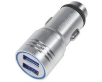 Chargeur USB pour voiture,2 ports, avec marteau