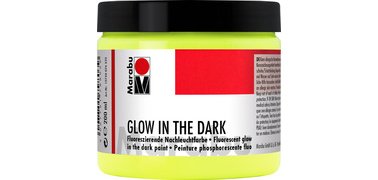 Fosforescerende verf Glow in the dark, geel