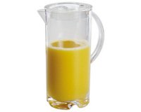 Pichet à jus de fruit avec couvercle, 2,0 l, transparent