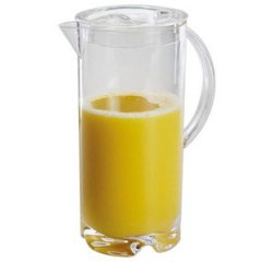 Pichet à jus de fruit avec couvercle, 2,0 l, transparent