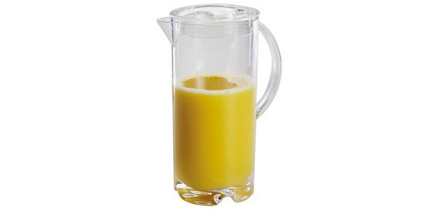Saftkrug mit Deckel, 2,0 l, transparent