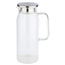 Carafe en verre avec couvercle, 1,5 litres, verre/inox