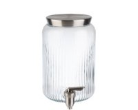 Distributeur à boisson, 7 litres, verre/inox