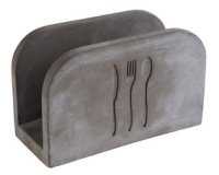 Servettenhouder ELEMENT, beton, grijs