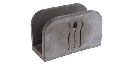 Support de serviettes papier ELEMENT, béton, gris