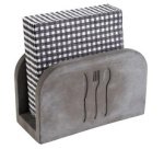 Support de serviettes papier ELEMENT, béton, gris