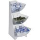 Buffet dispenser rek MULTI RACK, 3 niveaus, roestvrij staal