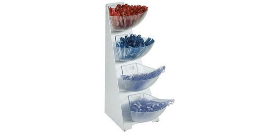 MULTI RACK portion dispenser, 4 tiers, stainless steel