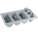 Bac à couverts GN1/1, avec 6 compartiments, gris