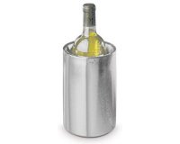 Rafraîchisseur de bouteille, acier inoxydable poli mat