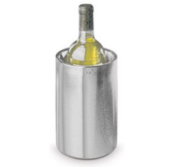 Rafraîchisseur de bouteille, acier inoxydable poli mat